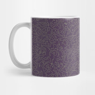 Cartographic pattern Mug